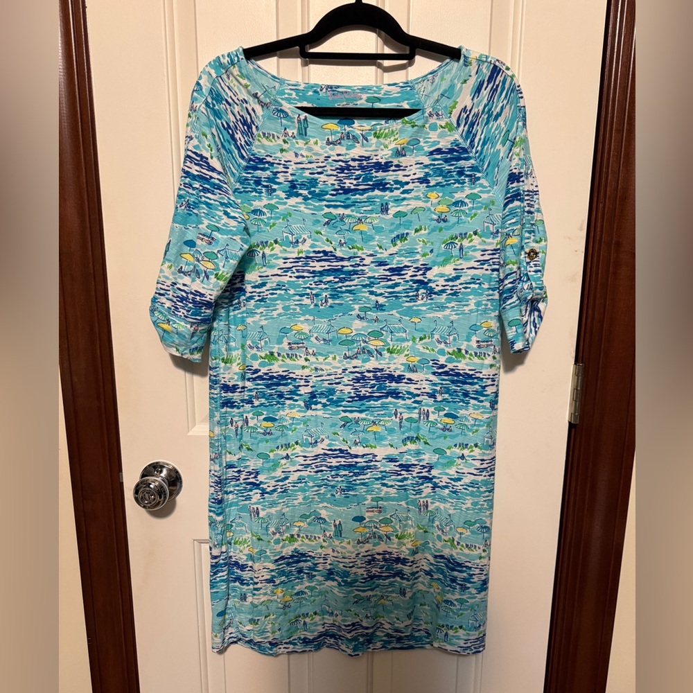 Lilly Pulitzer high tide linden dress EUC size M